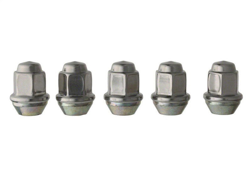 Ford Mustang Lug Nut Kit - Ford Racing - Steel Lug Nut w/Polished Stainless Steel Cap, Conical Seat - 60 Degree, 13/16 in. Hex - `64-`14